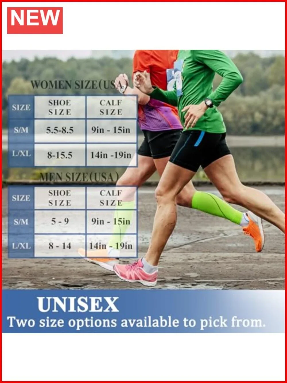 Compression Socks 3 Pairs 15-20 mmHg Nylon Spandex Athletic Running Support